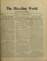 The Bicycling World, Vol 51, No 2 cover