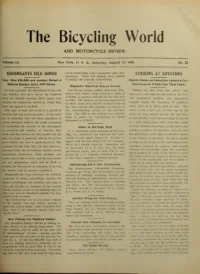 The Bicycling World, Vol 51, No 21 cover