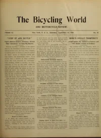 The Bicycling World, Vol 51, No 25 cover