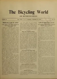 The Bicycling World, Vol 51, No 26 cover