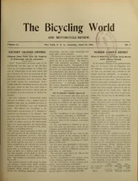 The Bicycling World, Vol 51, No 3 cover