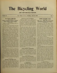 The Bicycling World, Vol 51, No 5 cover