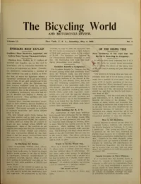 The Bicycling World, Vol 51, No 6 cover