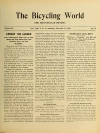 The Bicycling World, Vol 52, No 12 cover