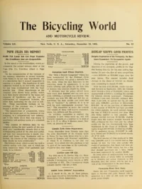 The Bicycling World, Vol 52, No 13 cover