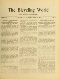 The Bicycling World, Vol 52, No 16 cover