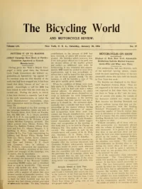The Bicycling World, Vol 52, No 17 cover