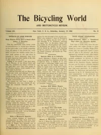 The Bicycling World, Vol 52, No 18 cover