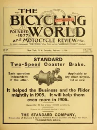 The Bicycling World, Vol 52, No 19 cover