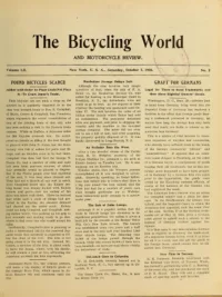 The Bicycling World, Vol 52, No 2 cover
