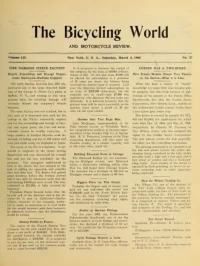 The Bicycling World, Vol 52, No 23 cover