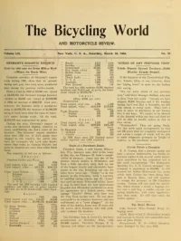 The Bicycling World, Vol 52, No 24 cover