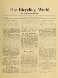 The Bicycling World, Vol 52, No 25 cover