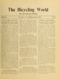 The Bicycling World, Vol 52, No 26 cover