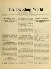 The Bicycling World, Vol 52, No 3 cover