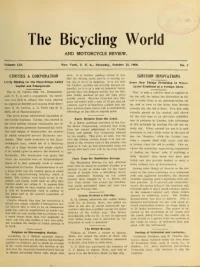 The Bicycling World, Vol 52, No 4 cover