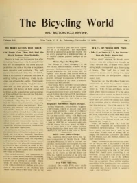 The Bicycling World, Vol 52, No 7 cover
