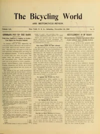 The Bicycling World, Vol 52, No 9 cover