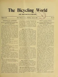 The Bicycling World, Vol 53, No 10 cover