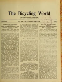 The Bicycling World, Vol 53, No 14 cover