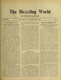 The Bicycling World, Vol 53, No 17 cover