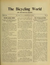 The Bicycling World, Vol 53, No 18 cover