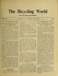 The Bicycling World, Vol 53, No 3 cover
