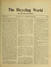 The Bicycling World, Vol 53, No 5 cover