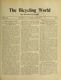 The Bicycling World, Vol 53, No 7 cover
