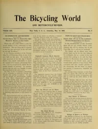 The Bicycling World, Vol 53, No 8 cover
