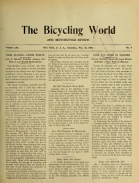 The Bicycling World, Vol 53, No 9 cover