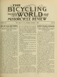 The Bicycling World, Vol 54, No 10 cover