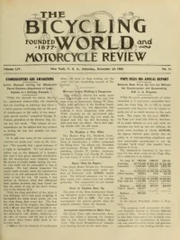 The Bicycling World, Vol 54, No 14 cover