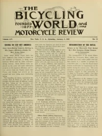 The Bicycling World, Vol 54, No 15 cover