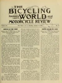 The Bicycling World, Vol 54, No 16 cover