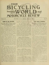 The Bicycling World, Vol 54, No 17 cover