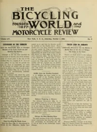 The Bicycling World, Vol 54, No 2 cover