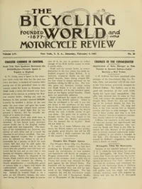 The Bicycling World, Vol 54, No 20 cover