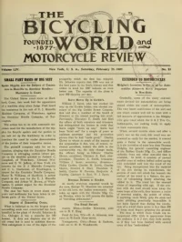 The Bicycling World, Vol 54, No 22 cover