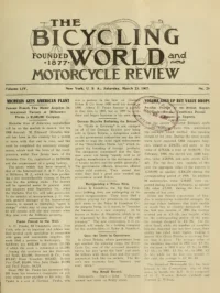 The Bicycling World, Vol 54, No 26 cover