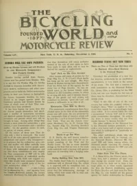 The Bicycling World, Vol 54, No 6 cover