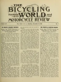 The Bicycling World, Vol 54, No 7 cover