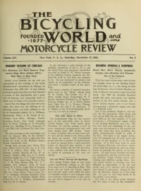 The Bicycling World, Vol 54, No 8 cover