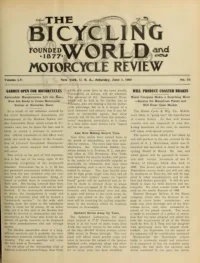 The Bicycling World, Vol 55, No 10 cover