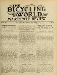 The Bicycling World, Vol 55, No 12 cover