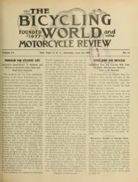 The Bicycling World, Vol 55, No 13 cover