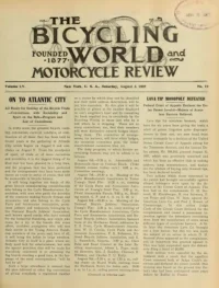 The Bicycling World, Vol 55, No 19 cover