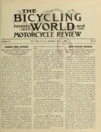 The Bicycling World, Vol 55, No 2 cover