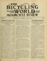 The Bicycling World, Vol 55, No 23 cover
