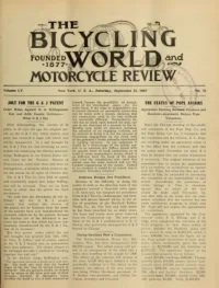 The Bicycling World, Vol 55, No 26 cover